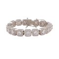 MEN'S HIP HOP SILVER TENNIS BRACELET