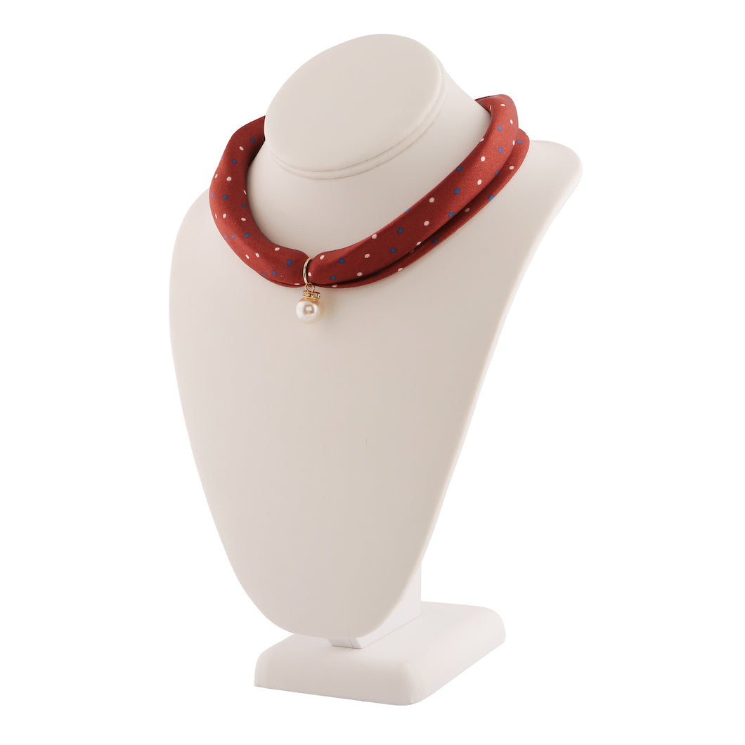 MULBERRY SILK WINE CHOKER SCARF
