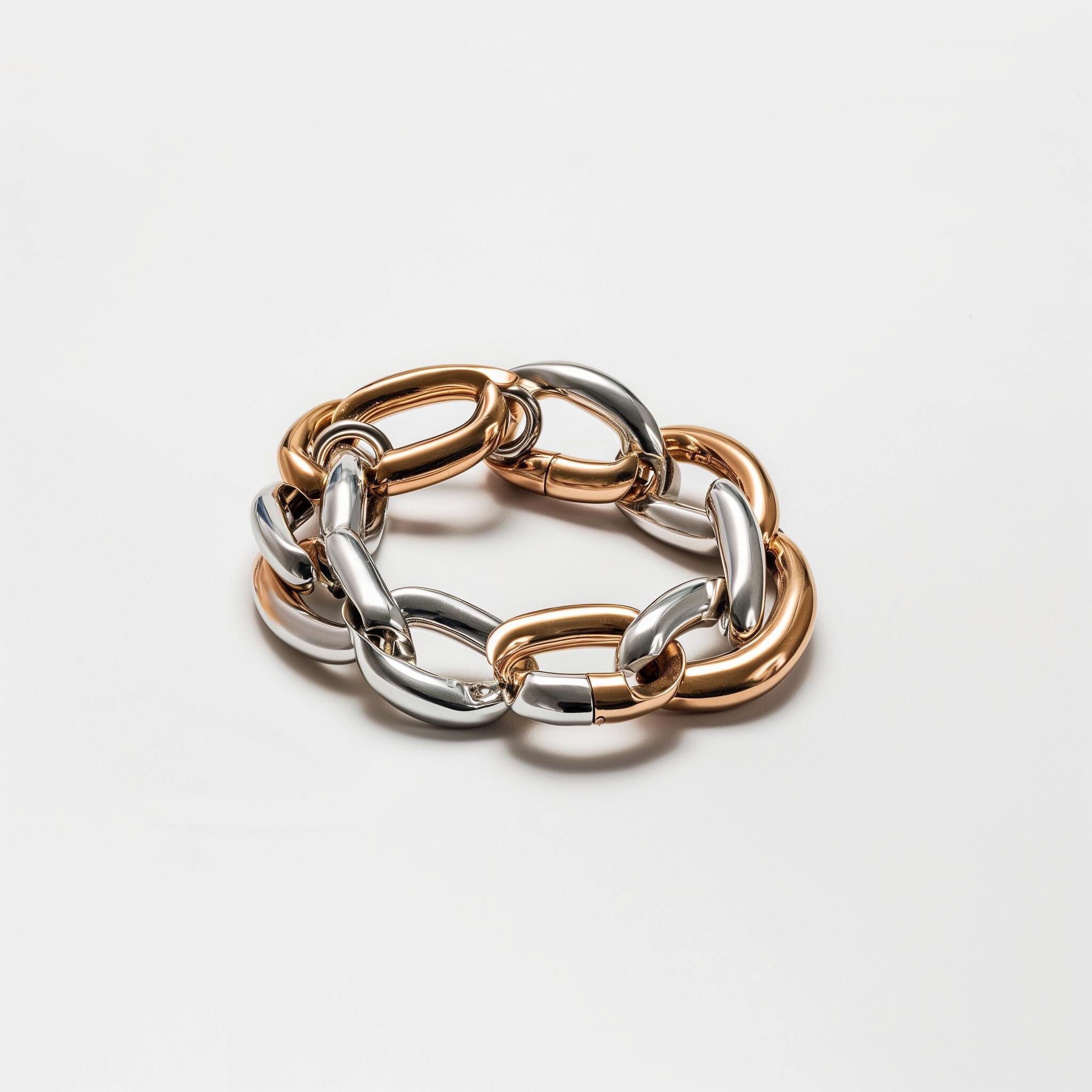 Rose Gold Plated Link Ring